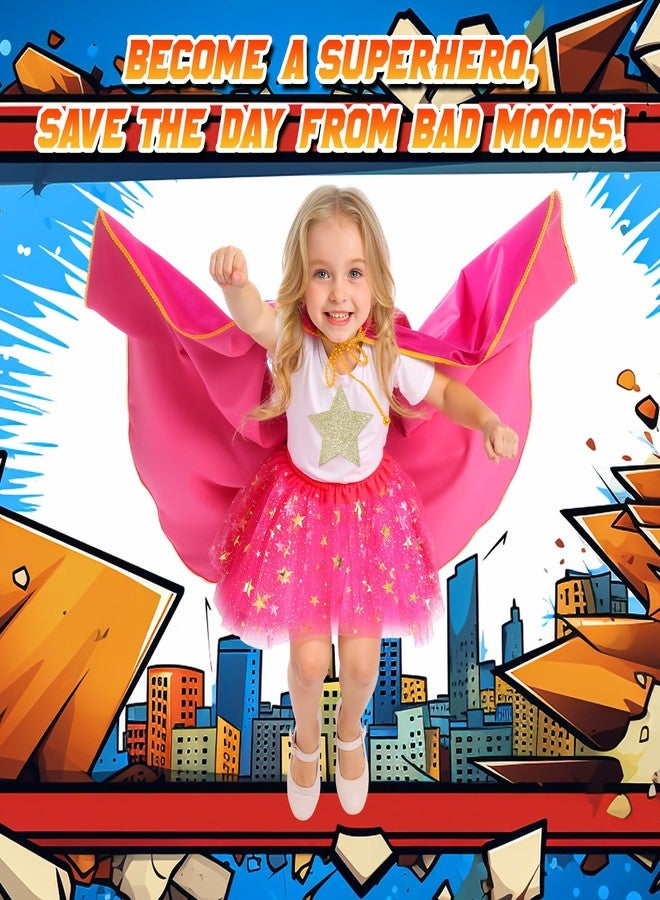 Mastom Superhero Capes Costume for Kids, Toddler Super Hero Capes Dress up, Halloween Cosplay for 3 4 5 6 7 8 Year Old Girls Gifts - Image 4